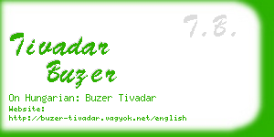 tivadar buzer business card